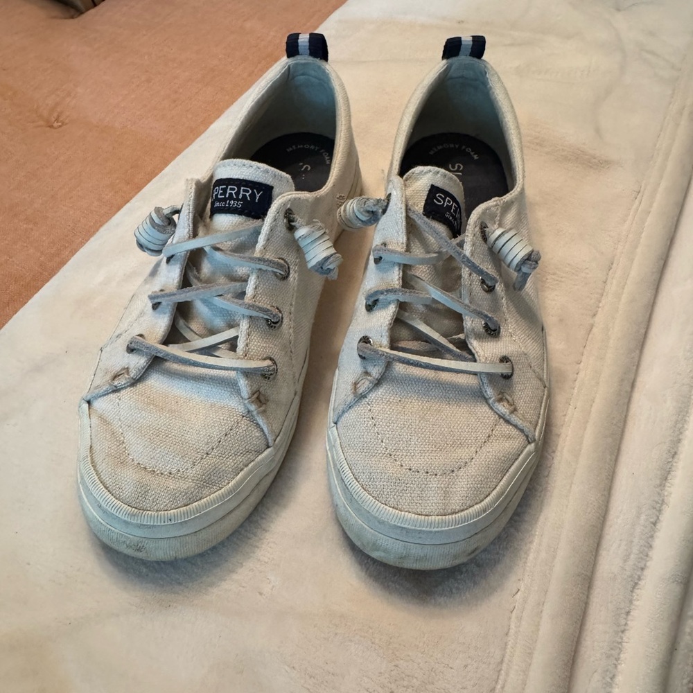 Sperry Off-White Canvas Sneakers